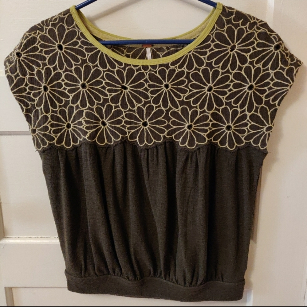 Free People Floral Top